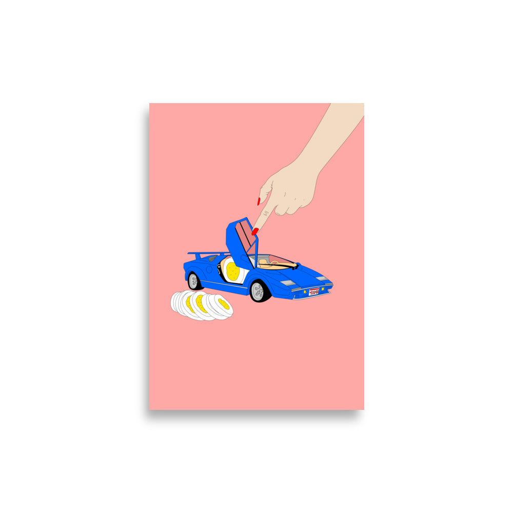 Eggomobil - Art Print Illustration