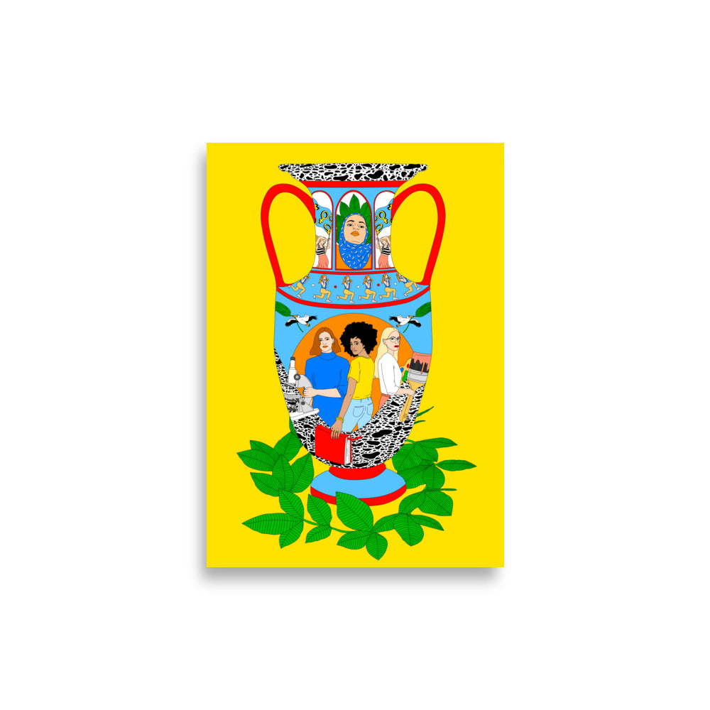 Poster Art Print Illustration - Vase of Women