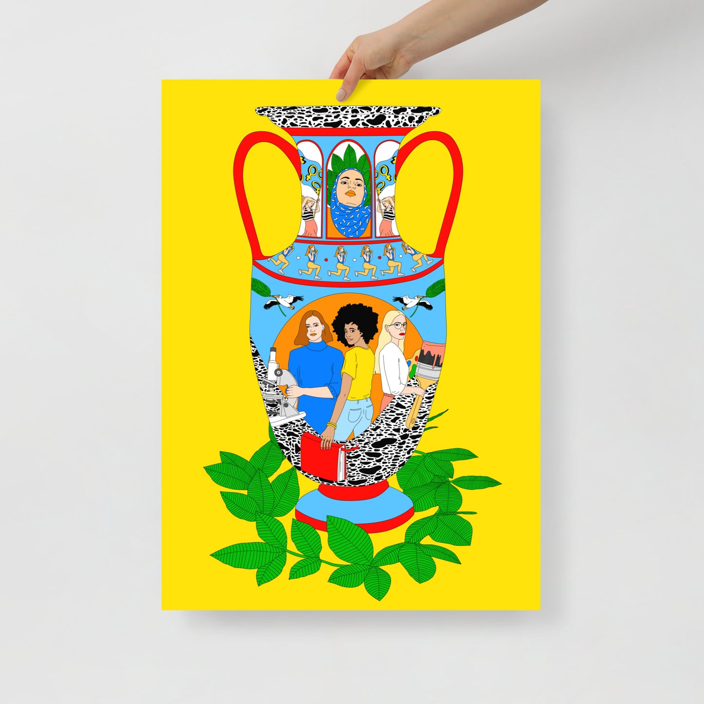 Poster Art Print Illustration - Vase of Women