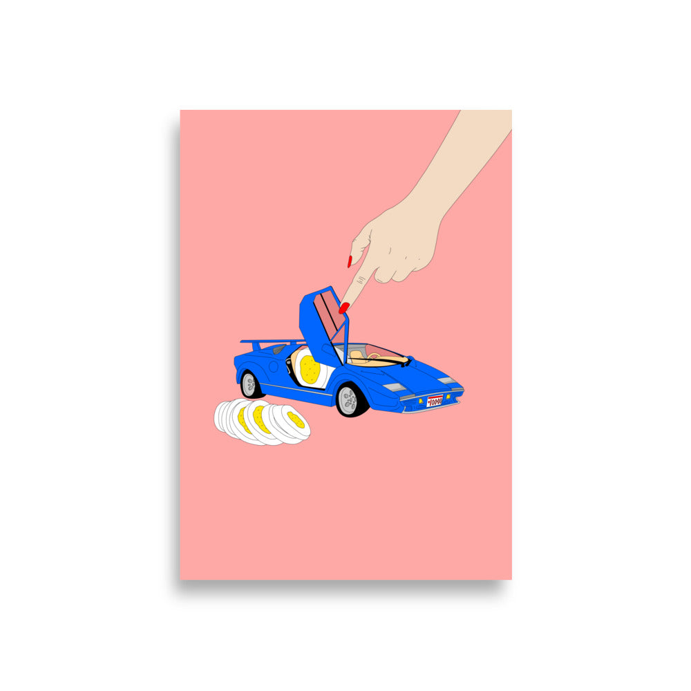Eggomobil - Art Print Illustration